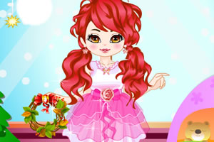 漂亮的圣诞女孩