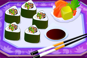 点缀寿司拼盘