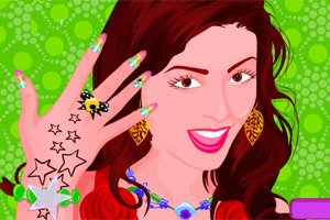 打扮心爱的指甲