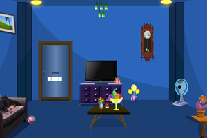 逃离蓝格调房间