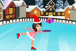 圣诞滑冰接礼物