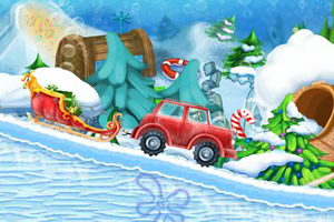 海绵宝宝圣诞礼物车