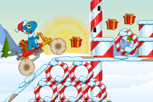 小恐龙骑石车圣诞版