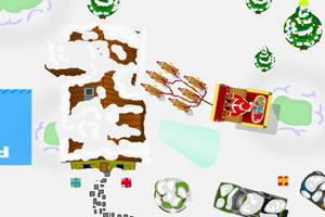 圣诞老人停麋鹿车