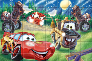 汽车总动员开心拼图