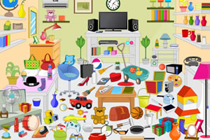 凌乱的房间找物品