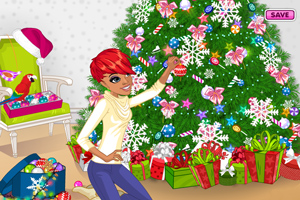 美丽圣诞树装饰