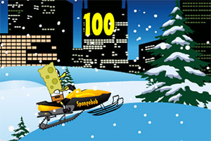 海绵宝宝雪橇车