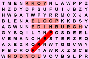 寻找英国城市名