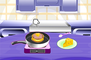 火腿奶酪华夫饼