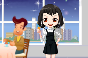 甜美冰淇淋女孩