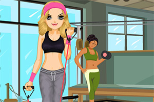 健身馆的女孩