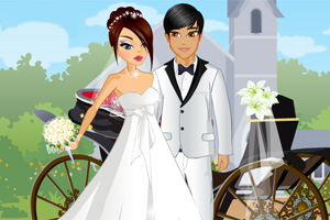 别致的马车婚礼