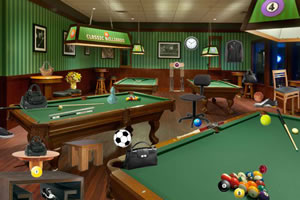 台球室找东西