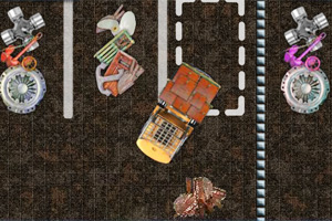 港口停靠装载车