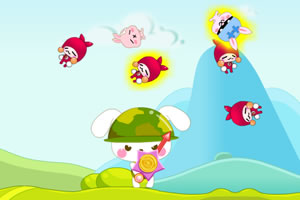 兔宝宝射击布娃娃