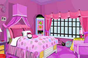 可爱粉红色卧室