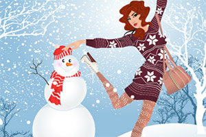 雪花女孩的时尚