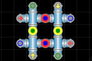 混合颜料接水管