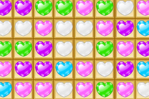 心形糖果对对碰