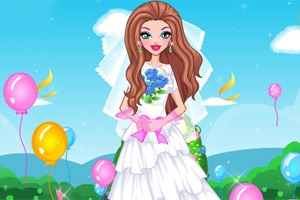 漂亮新娘挑婚纱