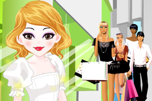 购物中心的女孩