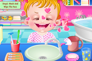 可爱宝贝刷刷牙