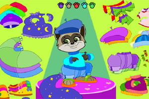 打扮可爱小浣熊