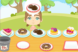 给孩子们分糕点