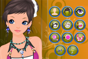 女孩华丽美容装