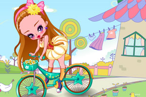 骑自行车的小公主