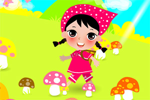 采蘑菇滴小姑娘