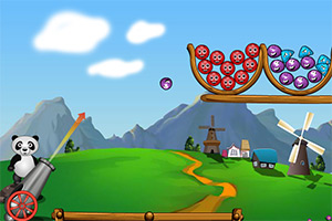 熊猫射小球