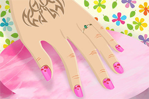 花哨的时尚美甲