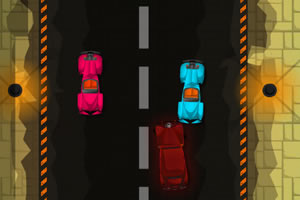 飞驰的复古汽车