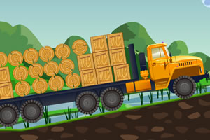 大卡车疯狂运货