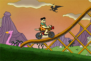 原始人骑自行车