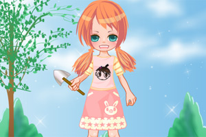 植树节可爱女孩