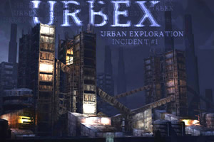 黑暗的城市废墟