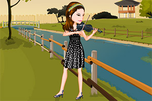 装扮小提琴乐家