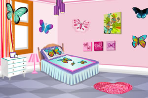 蝴蝶主题房间