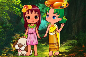 可爱的热带姑娘