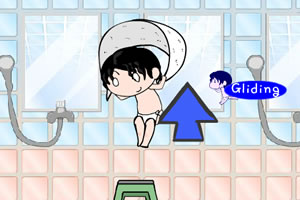 大眼豆丁浴室狂奔