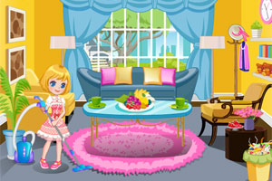 派对后整理房间