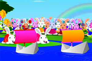 小兔子打气球4