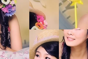 女孩复真容拼图