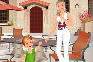 快乐母亲节打扮