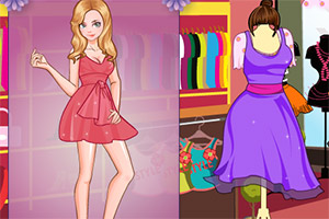 美丽女孩的裙摆