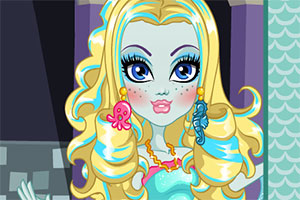 狼女蓝色系美发