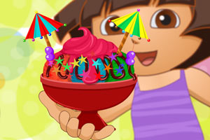 朵拉制作冰淇淋